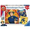 Ravensburger 09386 - Sam Il Pompiere Puzzle, 3 x 49 Pezzi
