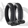 CST 2 COPERTONI 20X4.0 + CAMERE D'ARIA CST PNEUMATICI FAT BIKE E-BIKE X RUOTE 20"