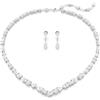 Swarovski 5674306 Set Mesmera Taglio misto Bianco Placcato rodio