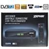 Fenner Zephir Decoder Per Tv Televisione H265 FHD DVD-T2/HEVC USB 2.0 Con Telecomando