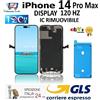 APPLE IPHONE 14 Pro Max DISPLAY TOUCHSCREEN CON FRAME PARI ALL' ORIGINALE GLS