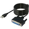 SABRENT Cavo USB Adattatore per Stampante, da USB 2.0 a Parallel DB25 IEEE 1284,