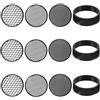 Eurowagens 3Pack Sifting Pan All'Aperto Oro Panning Terreno Setaccio Giardino a Rete
