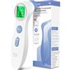femometer Termometro frontale a infrarossi contactless per neonati adulti, digitale, 2 in