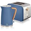 Swan Nordic Set Colazione Bollitore Acqua Senza Fili 1.7L 2200W Tostapane Pane S