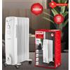 Hoomei TERMOSIFONE RADIATORE ELETTRICO AD OLIO 9 ELEMENTI REGOLABILE CON RUOTE HM8920TS