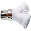 TWDRTDD Convertitore adattatore base per lampadina da B15 a 2E14, con attacco a
