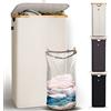 HENNEZ - Cesto per Biancheria con Coperchio Beige 100L - Cesto per