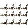 High-quality iron Proteggi e Abbellisci le tue scatole con 12 pezzi adesivi angoli fioriera vintag