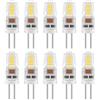 Caldarax 10 Pezzi G4 LED Lampadina 2W 12V, Equivalenti a 20W Lampada Alogena, Bi