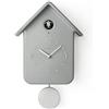 Guzzini Qq Home Orologio a Cucù con Pendolo, 24.8 x 12 x 39 cm, Grigio