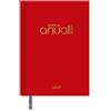 Casterli -Casterli - Agenda annuale 2024 Basic Edition, Giorno pagina - Basic Pastello. (Rosso ciliegia) con coperchio foderato e imbottito, le lettere 2022 stamping in oro. Con formato A5, 16 x 22 cm