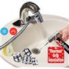 AVAbay® Rubinetto per lavandino spruzzatore per bidet portatile per WC, attacco per bidet per acqua calda e fredda, tubo lungo 203,2 cm, perfetto per l'igiene femminile, pannolino di stoffa, pulizia