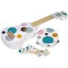 Kindsgut set strumenti musicali bambini con chitarra, sonagli e tamburello, colo