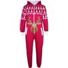 A2Z 4 Kids® Tuta Intera In Pile Rosa Con Renna Di Natale Per Bambini Da 5 A 13 Anni
