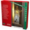 Konstsmide Micro LED stella d'oro, 4,5 V, interno (IP20), 90 diodi ambrati, cavo dorato - 1802-883