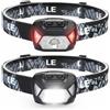 Lepro Torcia Frontale, 2 Pack Super Luminosa Lampada Frontale LED con 6 Modalità