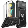 LeYi Cover per Samsung Galaxy A51 4G con Vetro Temperato [2 Pack], Protezione Fo