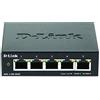 D-Link Mediterraneo S.r.l. D-Link DGS-1100-05V2 Smart Switch Gestito, 5 Porte Gigabit, Supporto (Q8X)