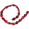Eurowagens 20Pcs Coccinella Murano Vetro Perline Distanziatori Rosso 15x10mm