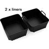 Teglie in Silicone per Friggitrice ad Aria Rettangolari per Ninja DZ071/AF500UK