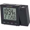 EXPLORE SCIENTIFIC Orologio radiocontrollato con proiezione ora RDP1001, nero
