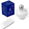 QIACHIP Ewelink Portalampada E27 con Telecomando,Zigbee Lampada Presa wireless Base lamp