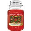 Yankee Candle Candela profumata in giara grande | Red Apple Wreath | Durata Fino