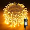 BrizLabs Luci Albero di Natale Esterno, 50M 500 LED Catena Luminosa Bianco Caldo
