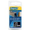 Rapid Confezione da 1200 Graffe N.606/15 per Fissaggio di Materiali Rigidi, List