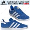 adidas Leeds United × adidas Gazelle Blue Footwear White IE8497 taglia uomo