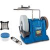 Scheppach sistema di affilatura ad acqua Tiger 7000s (Mola ad acqua con motore a induzione da 200 W, mola in corindone pregiato 250 × 50 mm grana 220 | incl. dispositivo universale)
