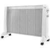 Taurus PRMB 2400 - Radiatore a pannello radiante elettrico 2400 W, 3 temperature, termostato regolabile, ruote, protezione dal calore, silenzioso, bianco