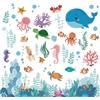 Tanlaby Animali Marini Adesivi Murali Creature Dell'oceano Sticker Murali