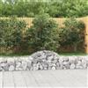vidaXL Cesti Gabbioni ad Arco 6 pz 200x30x40/60 cm Ferro Zincato