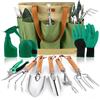 Set Di Attrezzi Da Giardinaggio, 10 Pezzi in Acciaio Inossidabile Ad Uso Intensi