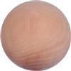 Toyvian Sfera Rotonda in Legno Massiccio 9 cm - 100 mm Naturale e Grezzo