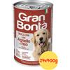 Monge Gran Bontà Cane Adult Bocconi con Agnello e Riso Umido per cani - 24x400g