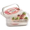 Snips - Porta Cupcake, Muffin e Porta Torta con Coperchio a 2 Contenitori Alimen