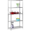 Honey Can Do SHF-01443 Scaffale Regolabile Urban a 5 Ripiani, Acciaio, Cromato,
