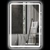 HOMCOM Specchiera Bagno 70x90 cm con Luce LED a 3 Temperature e Antiappannamento