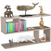 BAKAJI Libreria Bassa Scaffale 5 Ripiani in Legno Melaminico Design Moderno per