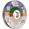 BOSCH Set Mola Taglio Metallo, 115 mm ø x 2,5 mm a gomito, Set di 5 pezzi