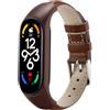 KUTEWEU Bracelets Compatibile con Mi Band 7 / Mi Band 6/5/ 4, PU Pelle (i8v)