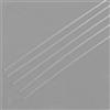 Asta Tonda In Acrilico Trasparente Trasparente 2x250mm Da 5 Pezzi