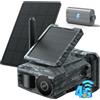 Xega Telecamera Solare 4G con Scheda SIM 2 Pannelli Solari Fototrappola 4G Senza