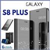 COVER FLIP PER SAMSUNG GALAXY S8 PLUS + CUSTODIA A LIBRO CLEAR VIEW 360 NERA S 8