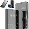COVER FLIP STAND Per HONOR X7B CUSTODIA A LIBRO SPECCHIO CLEAR VIEW 360