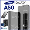 COVER FLIP PER SAMSUNG GALAXY A50 CUSTODIA LIBRO SPECCHIO CLEAR VIEW 360° A 50