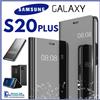 COVER FLIP PER SAMSUNG GALAXY S20 PLUS CUSTODIA LIBRO A SPECCHIO CLEAR VIEW 360°